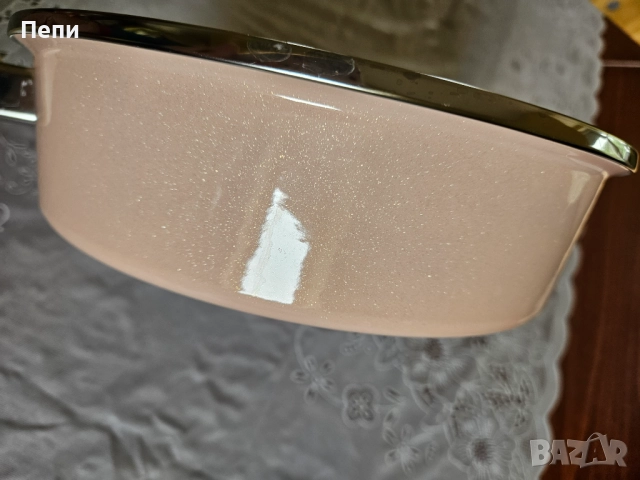 Емайлиран качествен тиган, снимка 6 - Съдове за готвене - 51961500