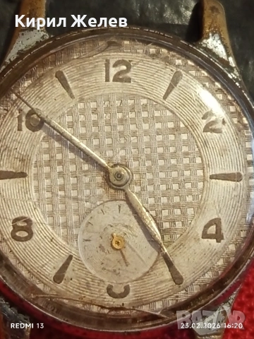Стар механичен часовник СССР мъжки рядък за КОЛЕКЦИОНЕРИ 51723, снимка 3 - Антикварни и старинни предмети - 53594752