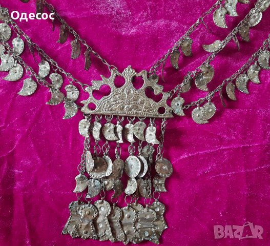 Старинен етнографски накит,трепка,начелник,косичник, снимка 2 - Антикварни и старинни предмети - 38958378