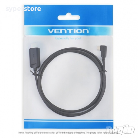 Кабел USB3.1 Type C Ъглов на 90° Мъжко към HDMI Мъжко 1.5m. Vention CGVBG Cable USB Type C - HDMI M/, снимка 7 - Кабели и адаптери - 36442926