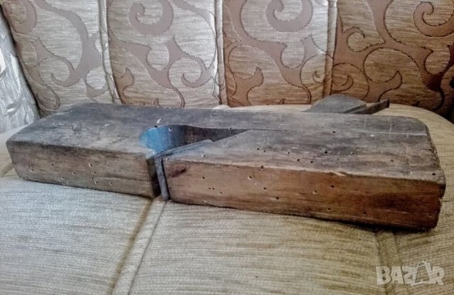 Старо дърводелско ренде с нож, снимка 5 - Антикварни и старинни предмети - 43708728