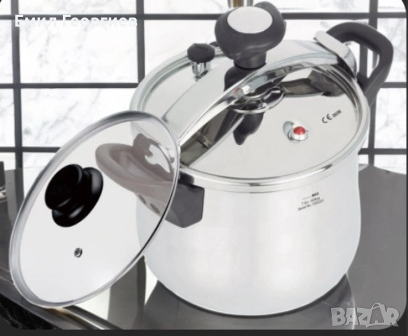 Тенджера под налягане Rosberg, 5л/7л/9л, Неръждаема стомана, снимка 4 - Съдове за готвене - 53135116