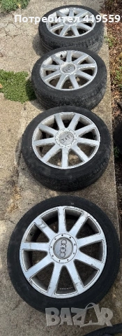 Джанти от Audi s-line 17 5x112 et43 7.5j с гуми 225/45/17