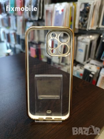 Apple iPhone 14 Pro Max Прозрачен кейс с кант, снимка 8 - Калъфи, кейсове - 39295051