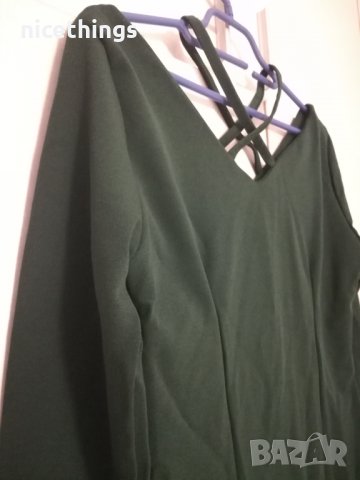 Интересна зелена рокля , снимка 4 - Рокли - 28424846