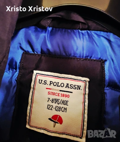 Детско есенно-зимно яке U.S. Polo, снимка 4 - Детски якета и елеци - 53582253