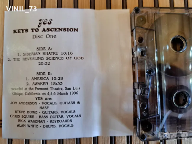 Yes – Keys To Ascension (part 1), снимка 3 - Аудио касети - 48844855
