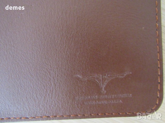 Портфейл от естествена кожа-кафяв, нов, Монголия, снимка 3 - Портфейли, портмонета - 35108940