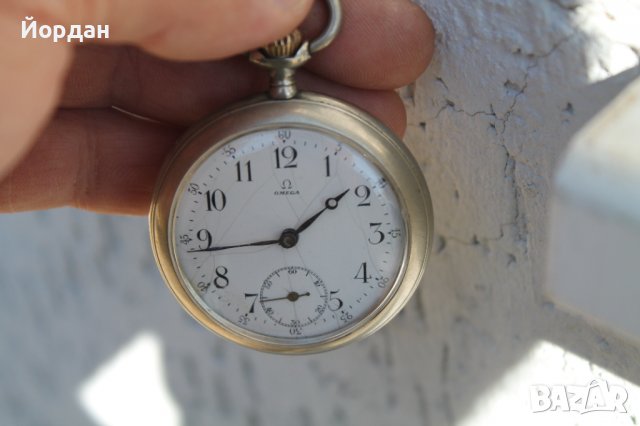 Швейцарски джобен ''OMEGA'' 50 мм, снимка 8 - Антикварни и старинни предмети - 38300263