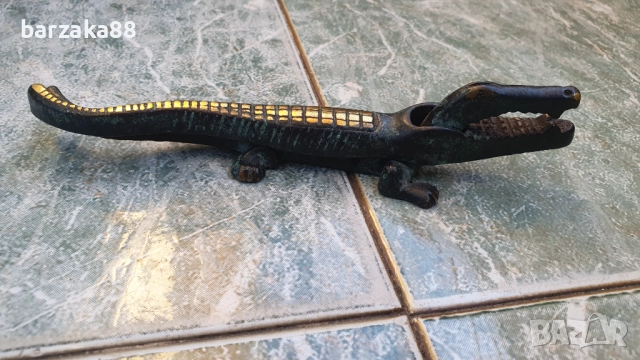 Бронзова Орехотрошачка Трошачка Крокодил, снимка 4 - Колекции - 52372791