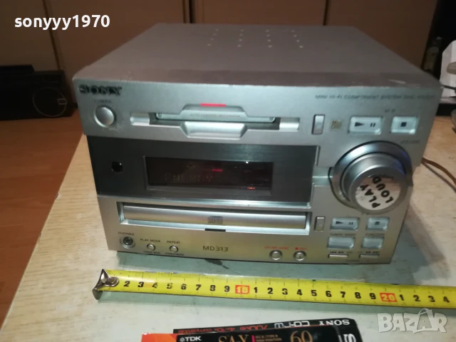 SONY HCD MD-313 MINIDISC/CD RECEIVER-ВНОС SWISS 1708251152, снимка 8 - Ресийвъри, усилватели, смесителни пултове - 51390905