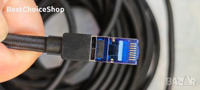 UGREEN Cat 8 LAN кабел 40Gbps 2000MHz Ethernet кабел PoE съвместим – 15м, снимка 4 - Кабели и адаптери - 53556378