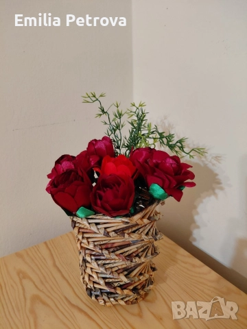 ваза с цветя, снимка 4 - Вази - 52891110