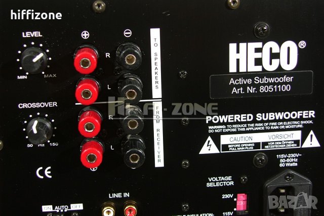  Субуфер Heco active subwoofer , снимка 8 - Тонколони - 33535853