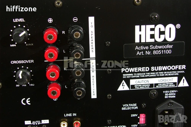  Субуфер Heco active subwoofer , снимка 8 - Тонколони - 53392684