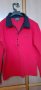 Риза  дамска трико,червена,с черна яка, снимка 1 - Ризи - 28882744