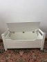 ТОП, бяла дървена пейка за съхранение!, снимка 2