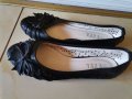 Удобни черни красиви обувки, снимка 1 - Дамски елегантни обувки - 34578193