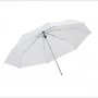 Бял дифузен чадър за фотография, снимка 3