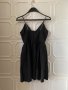 Черна разкроена рокля с камъни парти ХИТ, снимка 5