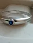 Златен пръстен със сапфир бяло злато 14 карата, снимка 3
