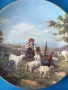 5бр Weimar Бавария/немска колекционерска декоративна порцеланова чиния-картина/пейзажи, снимка 5