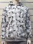 Нов мъжки камуфлажен суичър с цип и качулка, снимка 5