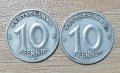 Лот 10 пфенига 1948 и 1949