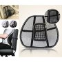 Анатомична лумбална облегалка за офис стол или седалка на автомобил, кола, черна