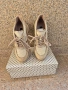 TERGAN ДАМСКИ СНИКЪРСИ С МОДЕРНА ВИЗИЯ В БЕЖОВ ЦВЯТ И ЗЛАТЕН БЛЯСЪК, снимка 3