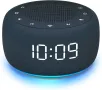 BUFFBEE Будилник, радио , 7-цветна нощна лампа, с дисплей в едно, снимка 1