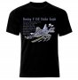Мъжка Тениска Boeing F-15E Strike Eagle Air Fighter Blueprint