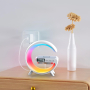 Настолна лампа YumCute с безжично зарядно устройство, Bluetooth високоговорител, G11 околна светлина, снимка 6