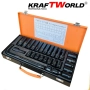 Комплект ударни вложки 27 части KraftWorld – 1/2″, с удължител и ударен кардан, снимка 3