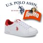 ПРОМО 🍊 U.S. POLO® 🍊 Дамски кожени спортни обувки WHITE & RED № 38 нови с кутия, снимка 11