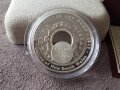 1 сребърен долар 2003 Австралия Holey Dollar and Dump oz, снимка 2