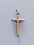 Златна висулка кръст 51063, снимка 2