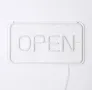 Светеща табела, Лампа ОТВОРЕНО/ OPEN, бяла 41см, снимка 3
