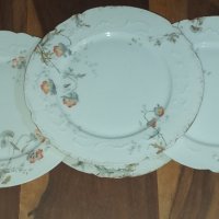 Лот луксозни стари антикварни чинии порцелан Лимонж Limoges, снимка 4 - Антикварни и старинни предмети - 43104678