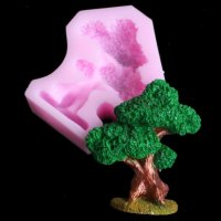 Бонсай Дърво силиконов молд форма за украса торта с фондан шоколад гипс, снимка 1 - Форми - 27215832