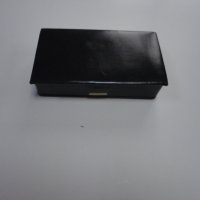 Страхотна кожена кутия за бижута с кадифе, снимка 1 - Антикварни и старинни предмети - 43021802