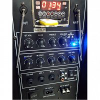 █▬█ █ ▀█▀ MBA Караоке Колона F15 MBA LUX 3000w с 2 микрофона ,акумулатор, Bluetooth и FM, снимка 7 - Аудиосистеми - 37514875