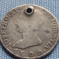 Сребърна монета 4 реала 1809г. Хосе Напалеон Мадрид Испания 13674, снимка 5 - Нумизматика и бонистика - 42967754