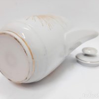 Красива бяла порцеланова кана, чайник(7.2), снимка 6 - Антикварни и старинни предмети - 43846178