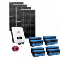 Автономна соларна система 5400W + 8 бр. 200Ah GEL акумулатора, снимка 1 - Друга електроника - 35559884