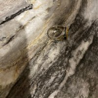 Стар руски пръстен - сребро и бронз, снимка 2 - Антикварни и старинни предмети - 43181449
