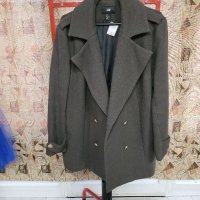 Палто H&M масленозелено- 44 размер, снимка 2 - Палта, манта - 38261110