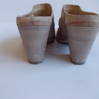 Кожени мюли (бежови) № 38, снимка 7 - Дамски обувки на ток - 32843253