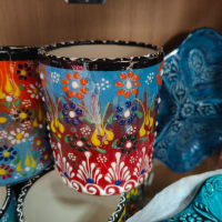 Турска керамика ,ръчна изработка(чаши,чинии,купи,канички,пепелници, подложки), снимка 15 - Други - 44858186