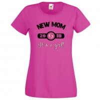 Дамска тениска New MOM 2019 girl, снимка 3 - Тениски - 33244766
